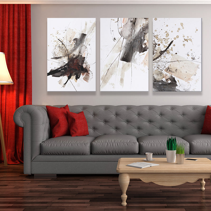 Abstract Spray Paint Art Print Contemporary Canvas Wall Decoration for Living Room