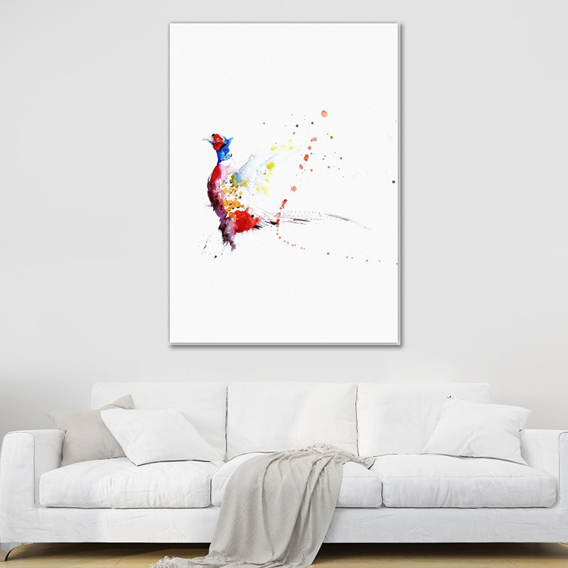 Simple Canvas Wall Art Multicolored Animal Painting Wall Decor for House Interior