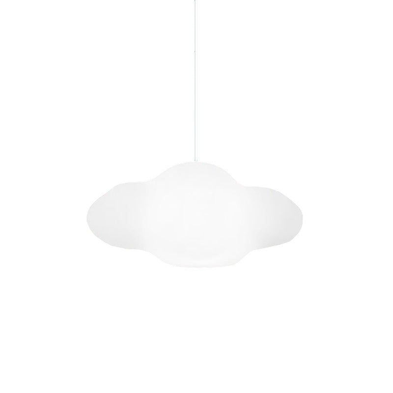 White Cloud Hanging Light Modern PE 1 Light White Pendant Light in Warm/White for Bedroom