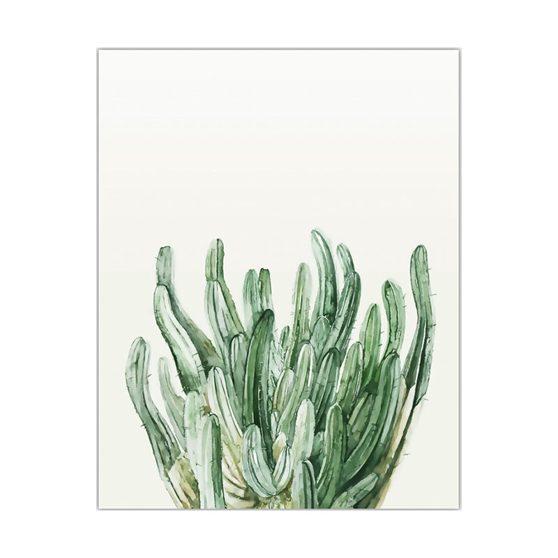 Botanic Leaf Print Wall Art Minimalism Textured Canvas in Pastel Color for Living Room