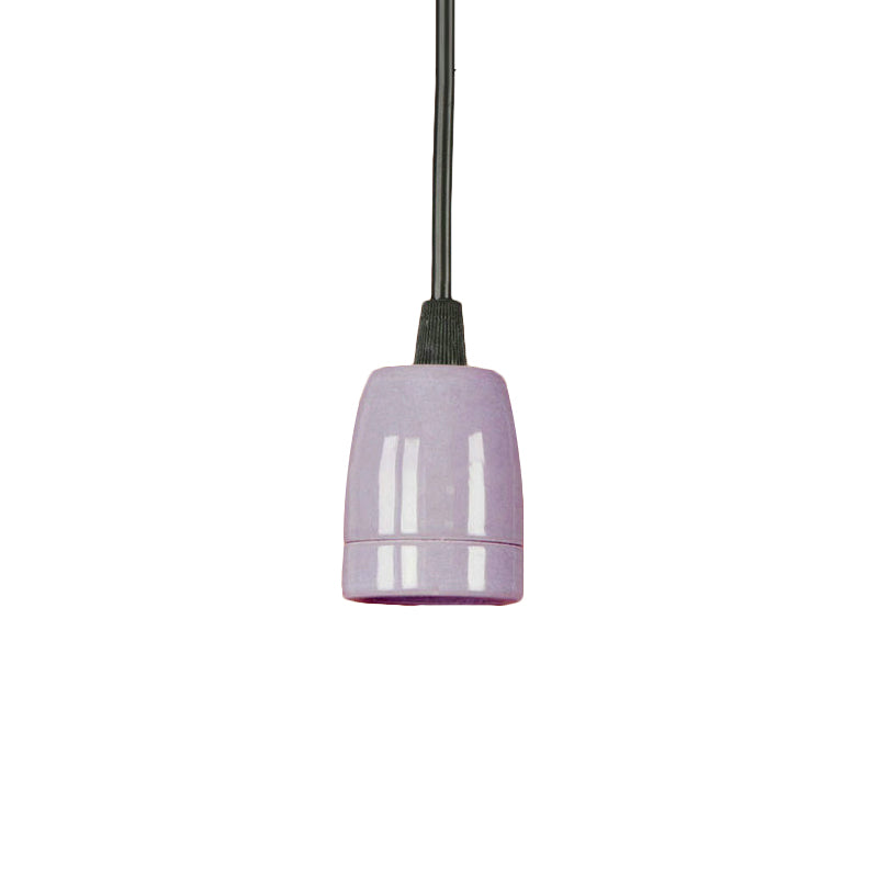 1 hoofd mini hangend hanglamp met verstelbaar snoer retro stijl zwart/rood keramisch plafond hanglicht