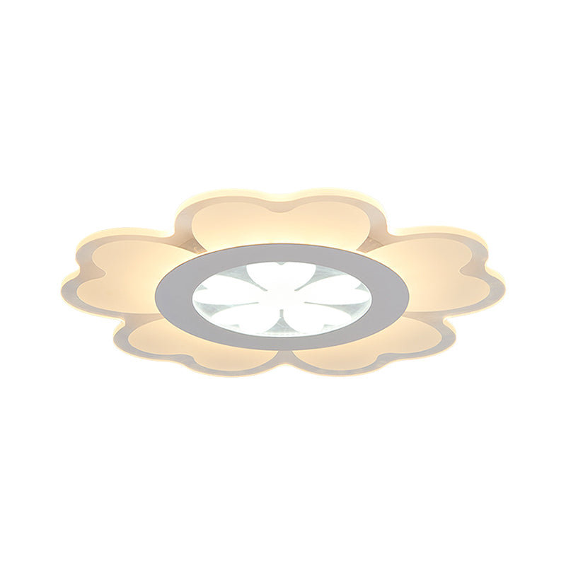 Luminaire floral blanc floral