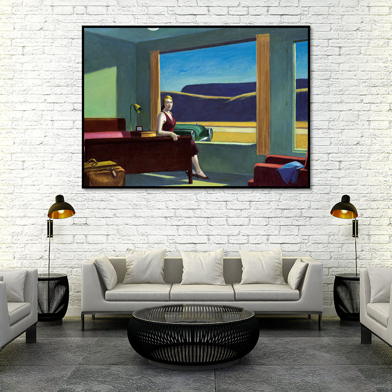 Textured Edward Painting Art Print Canvas Traditional Wall Decoration for Living Room