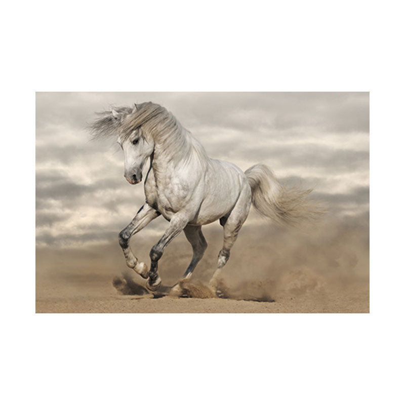 Canvas Textured Wall Decor Modernism Steed Print Wall Art for Sitting Room