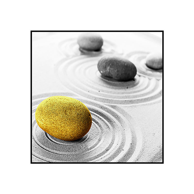 Simplicity Cobble Art Print Grey Wrapped Canvas for Sitting Room, Multiple Size Options