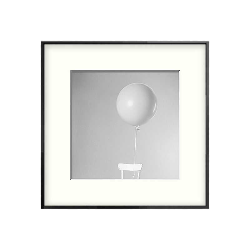 Modern Balloon Square Canvas Print Grey for Parlor Wall Art Decor, Multiple Size Options