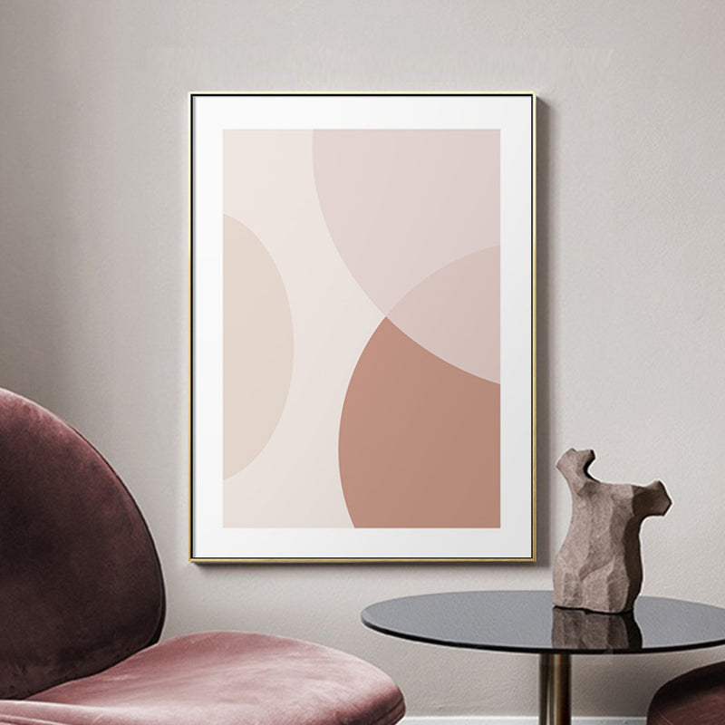 Illustration Geometric Wall Art Decor Scandinavian Textured Canvas Print for Living Room