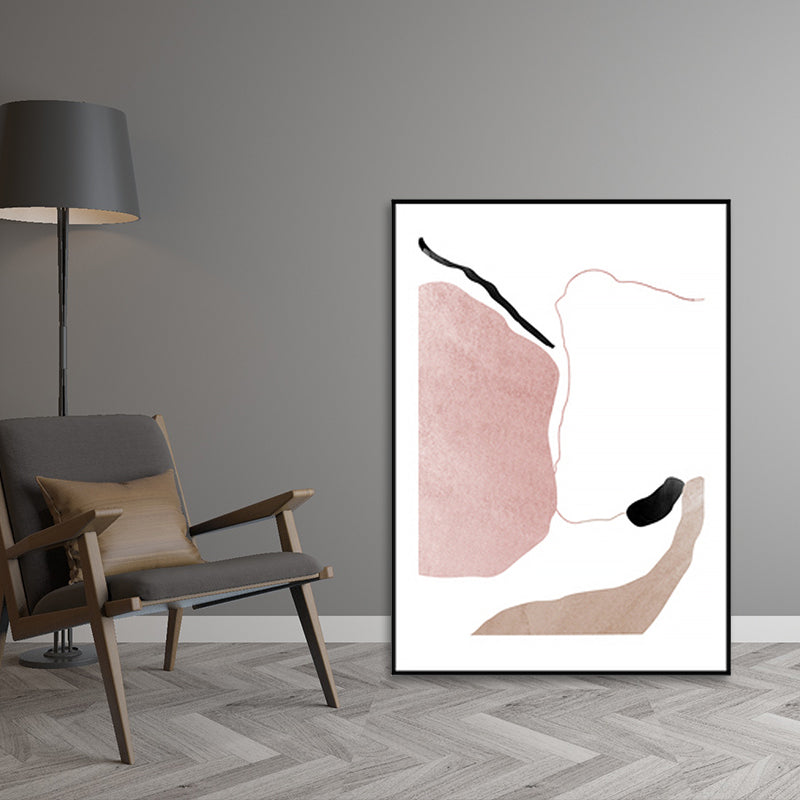 Textured Abstract Line Wall Decor Canvas Nordic Art Print, Multiple Sizes Available