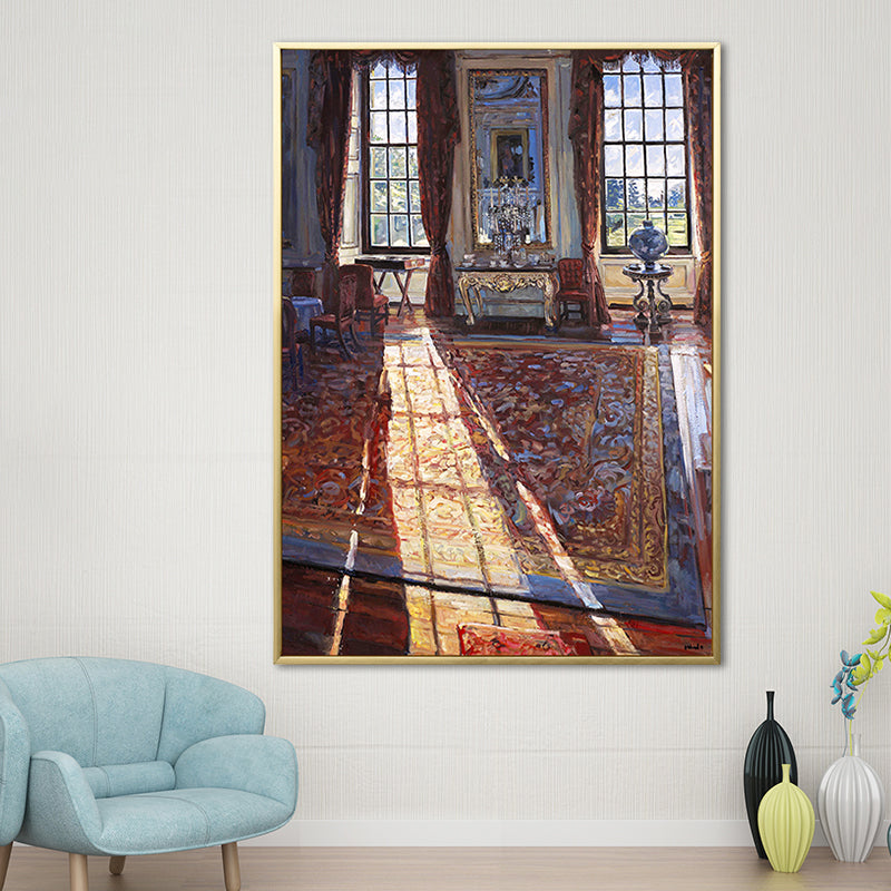 House Interior Oil Painting Canvas Traditional Style Canvas Wall Art, Multiple Sizes