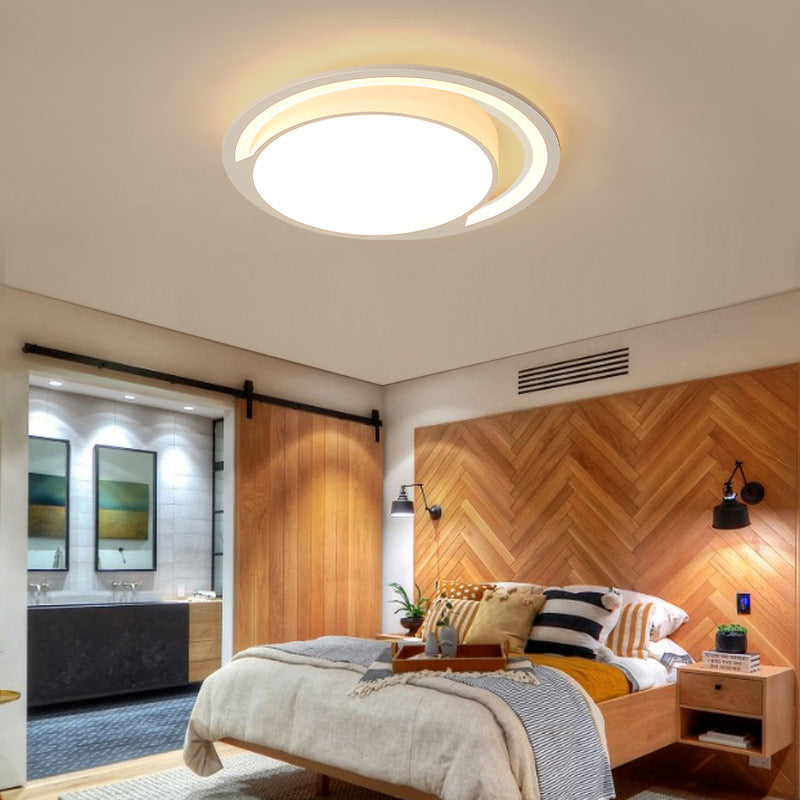 Acrilico Round Flush Monte Soffitto Light Nordic White 16 "/19.5" /23.5 " Dia LED Soffsh Flush per Bedroom in Warm / White