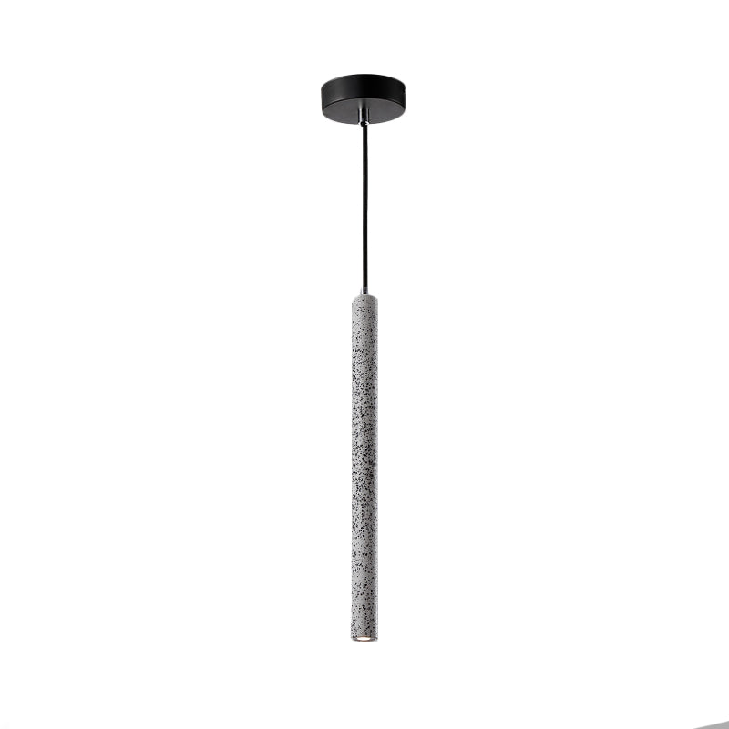 12 "/21.5" H Tube plafond hanglamp in Noordse stijl beton1 licht zwart/wit/geel hangend plafondlicht