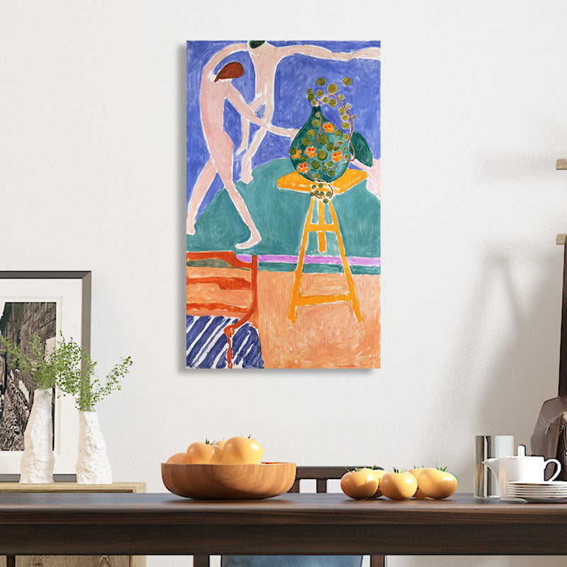 Henri Matisse Dance Painting in Green Canvas Print Wall Art Decor for Dining Room