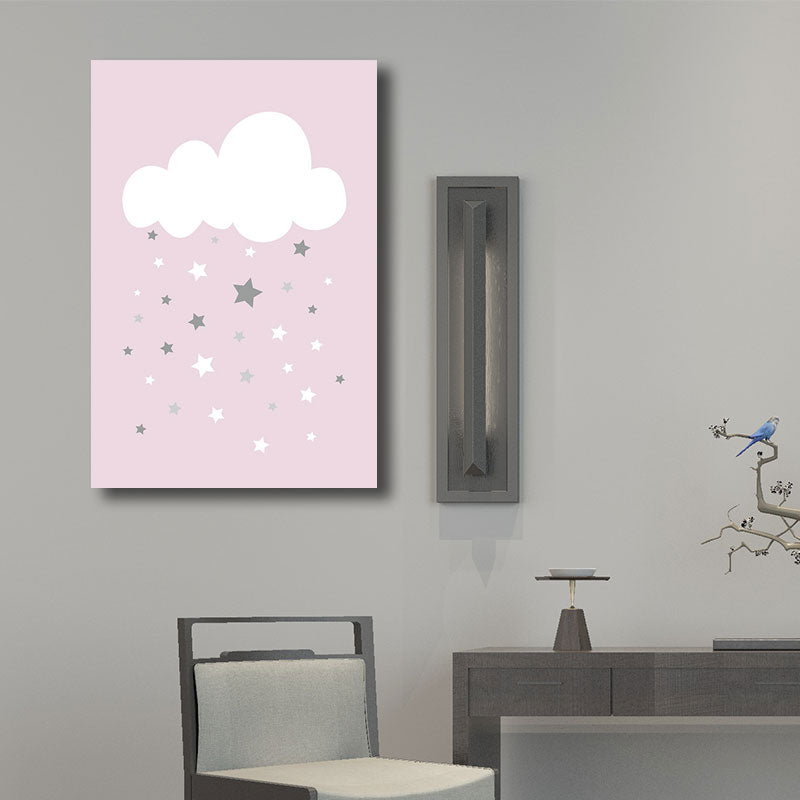 Contemporary Sky Element Wrapped Canvas Soft Color Home Wall Art Decor for Living Room