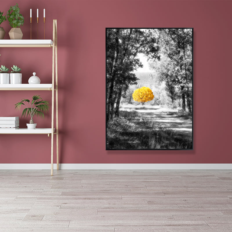 Yellow Forest Canvas Prints Decorative Countryside for Living Room Wall Art Decor
