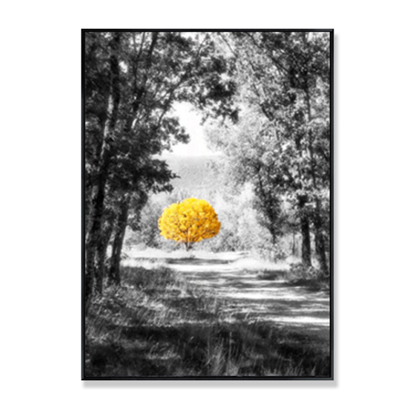 Yellow Forest Canvas Prints Decorative Countryside for Living Room Wall Art Decor