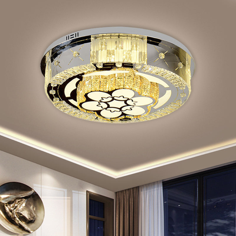 Lampada a soffitto semplice/nuvola di nuvola chiara Crystal LED CAMERA FLUSH LAMPARE LAMONE IN ACCOLO INSOLSORE con design rotondo