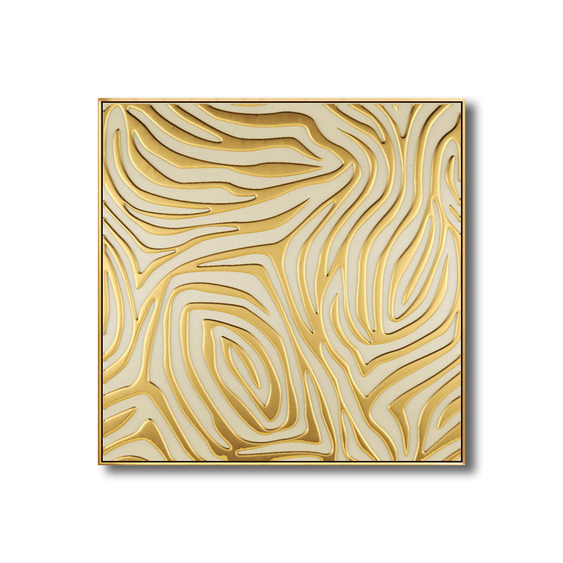 Modern Style Optical Illusion Painting in Brown Textured Wall Print for Bathroom