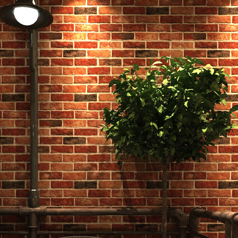 Seamless Pattern Brick Wallpaper Industrial Waterproof Restaurant Wall Decor, 57.1-sq ft