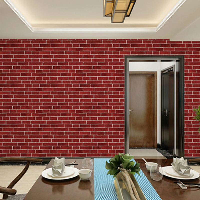 Bright Brickwork Wallpaper for Living Room Architecture Wall Covering, 57-1-sq ft