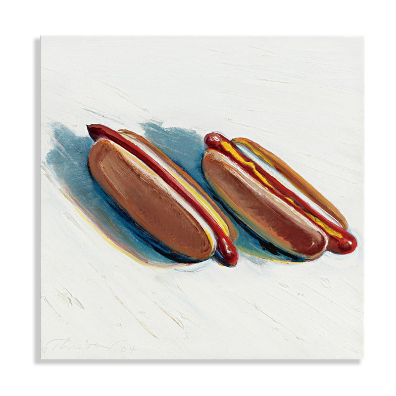 Textured Sausage Bread Wall Decor Canvas Traditional Style Painting for Living Room