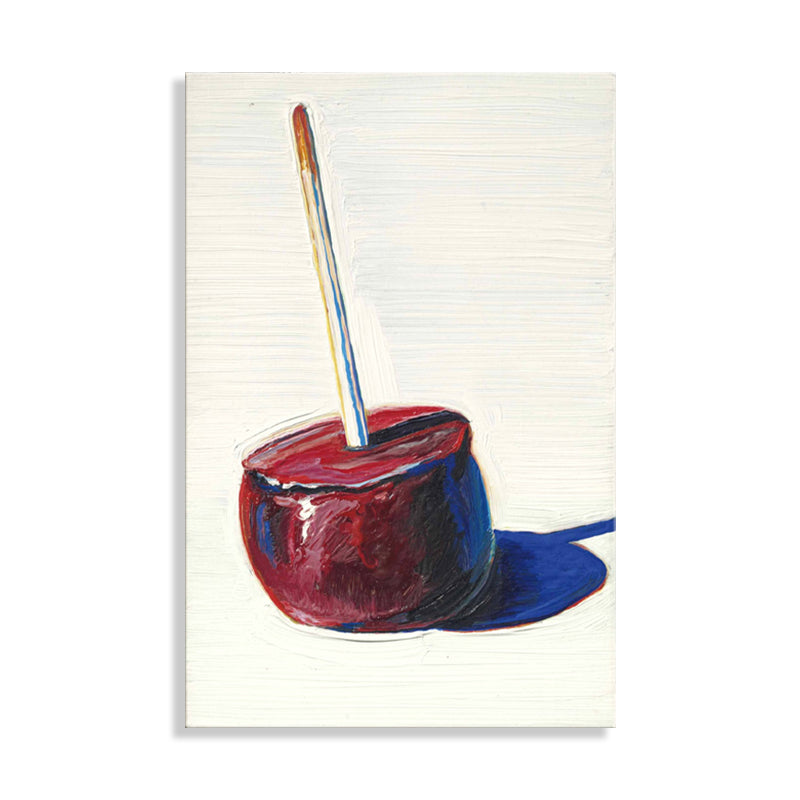 Traditional Style Candy Apple Painting Foods Red Wall Art, Multiple Sizes Available