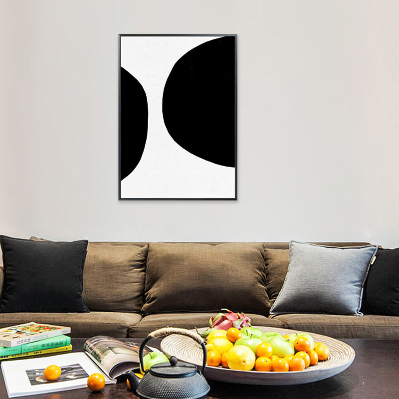 Canvas Textured Art Minimalism Style Semicircular Wall Decor, Multiple Sizes Available