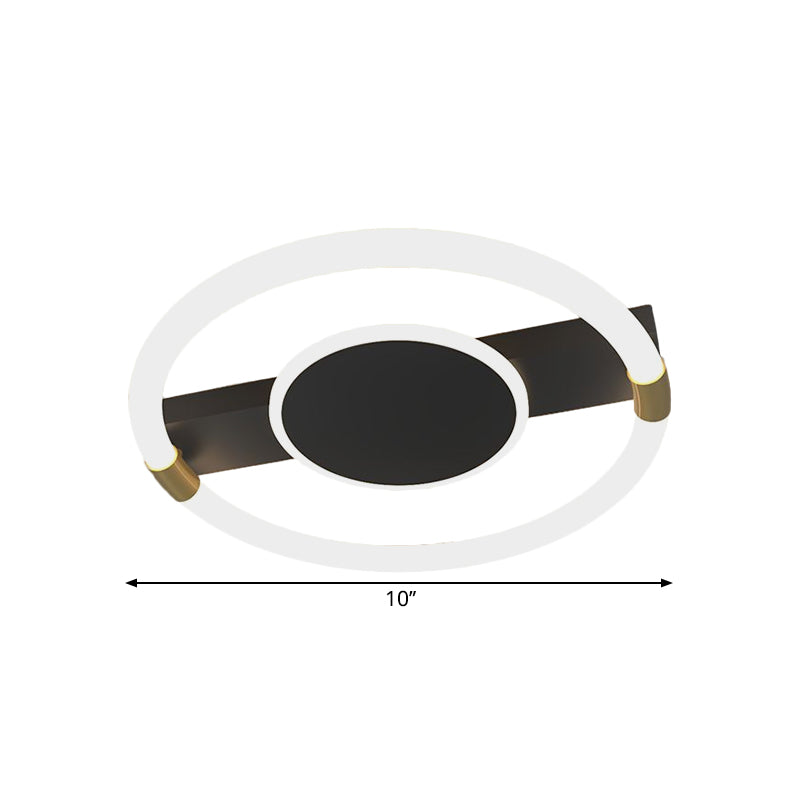 Éclairage de plafond rond en métal