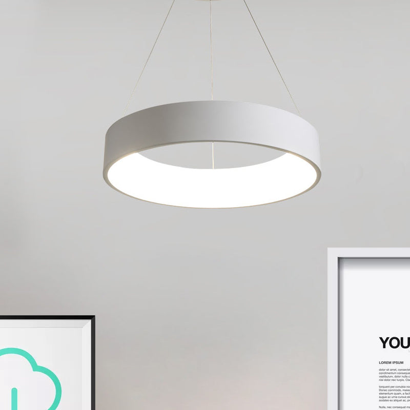 18 "/23.5" /31,5 "Dia dia plafonnier plafond Métalliste Métalliste blanc / gris / noir Pendoir à LED intégré pour salle à manger pour salle à manger