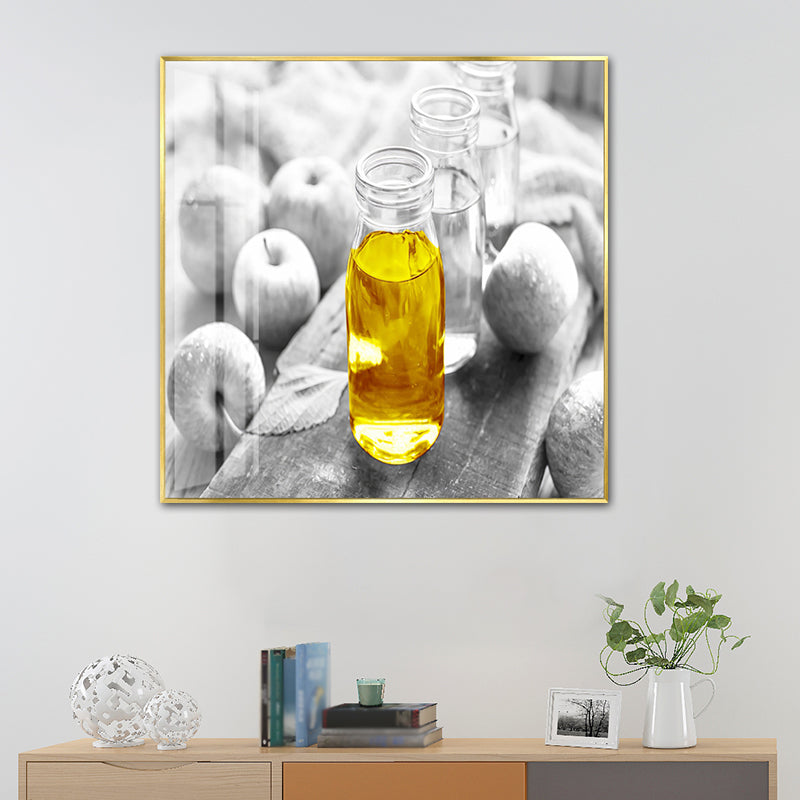 Contemporary Style Wall Art Pastel Color Foods Painting, Multiple Sizes Available