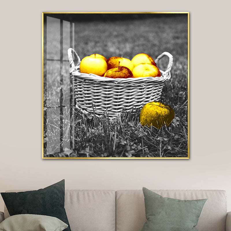 Contemporary Style Wall Art Pastel Color Foods Painting, Multiple Sizes Available