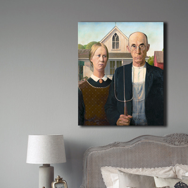 European Couple Wall Art Decor for Living Room in Black, Multiple Sizes Available