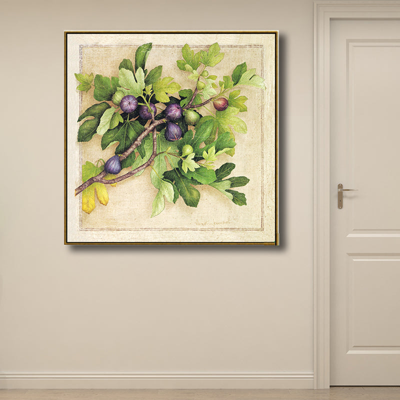 Textured Life-Like Botanical Wall Decor Contemporary Style Canvas Art, Multiple Sizes