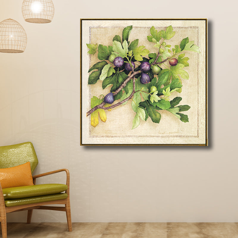 Textured Life-Like Botanical Wall Decor Contemporary Style Canvas Art, Multiple Sizes