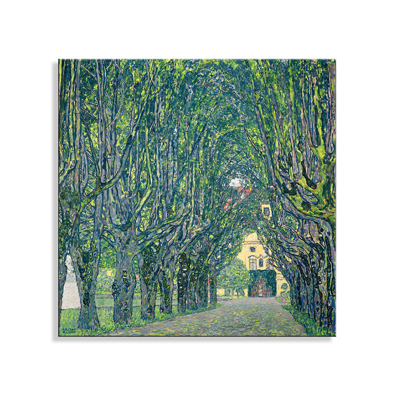 Quiet Alameda Painting Green Canvas Wall Art Decor Textured, Multiple Sizes Options