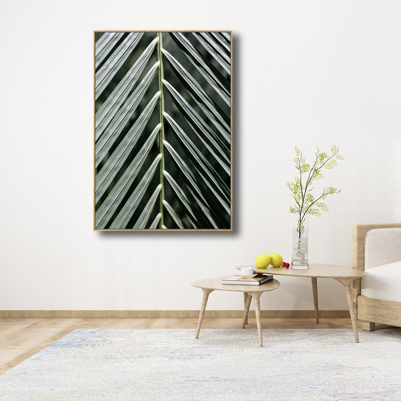 Canvas Textured Art Contemporary Style Botanical Leaves Wall Decor, Multiple Sizes