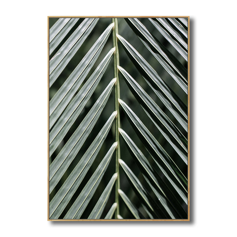 Canvas Textured Art Contemporary Style Botanical Leaves Wall Decor, Multiple Sizes