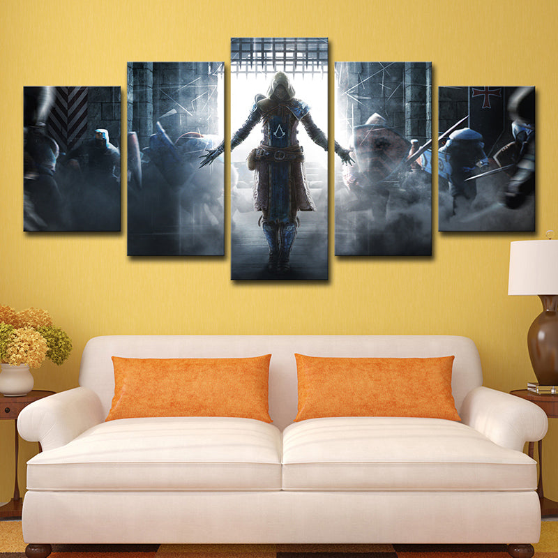 Unique Honor Ambassador Canvas Wall Art for Teens Bedroom, Blue-Grey, Multi-Piece