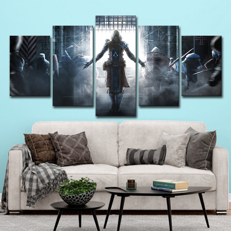 Unique Honor Ambassador Canvas Wall Art for Teens Bedroom, Blue-Grey, Multi-Piece