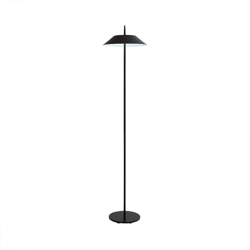 Half conische vloer staande lamp eenvoud ijzeren led zwart/wit/goud staande lamp voor woonkamer