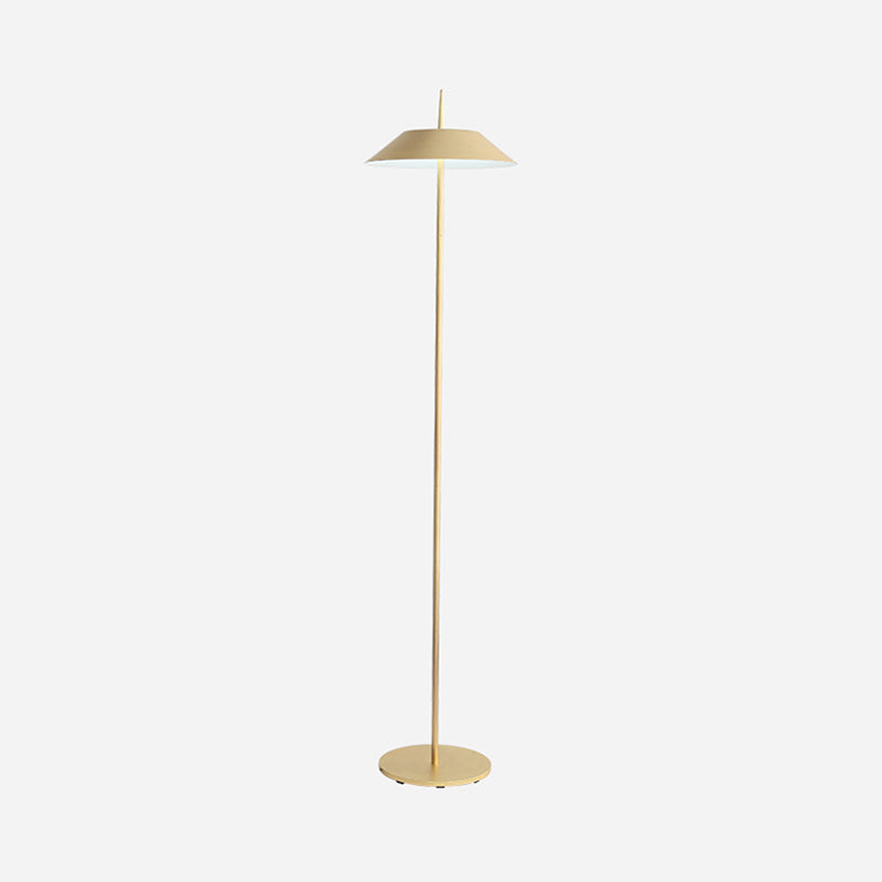 Half conische vloer staande lamp eenvoud ijzeren led zwart/wit/goud staande lamp voor woonkamer