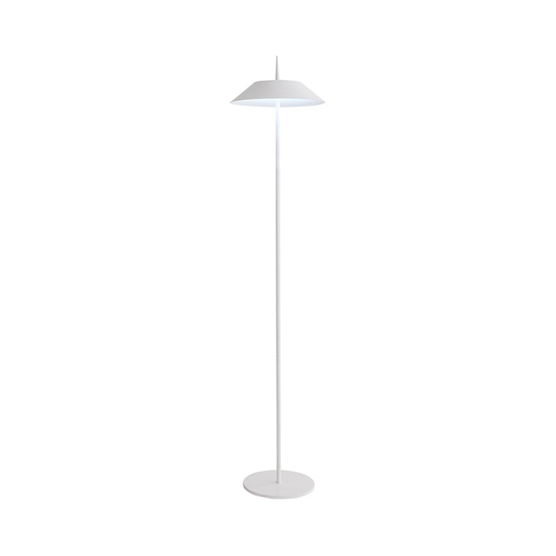 Half conische vloer staande lamp eenvoud ijzeren led zwart/wit/goud staande lamp voor woonkamer