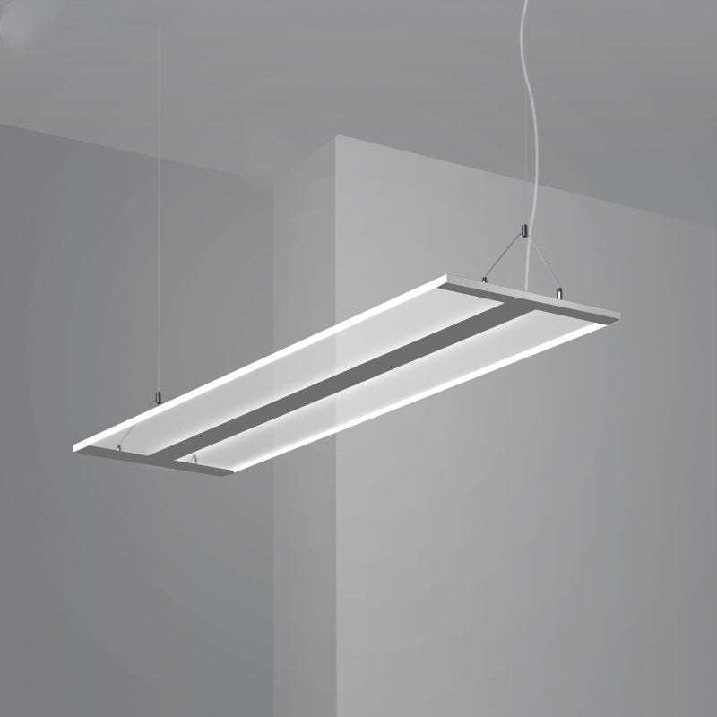 Luminaire LED à LED ultra slim, lampe de plafond noire / blanc moderne en lumière chaude / blanche, 35,5 "/ 47" de largeur