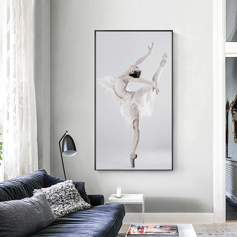 Modern Style Wall Art Decor Beige Ballet Girl Painting, Multiple Sizes Available