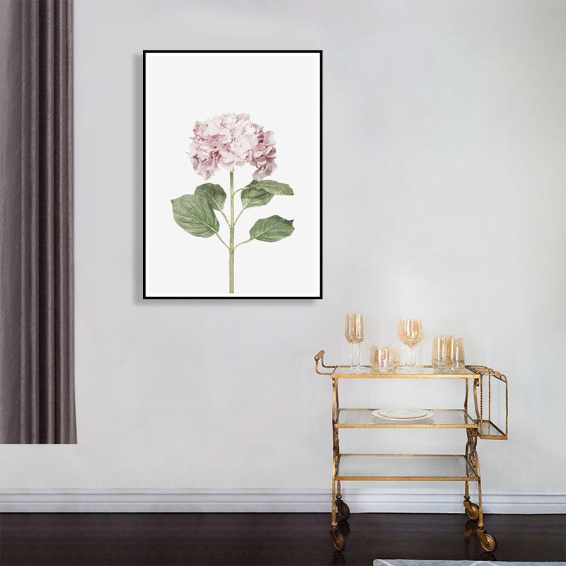 Lilacs Canvas Print House Interior Photographic Flower Wall Art in Pink, Textured