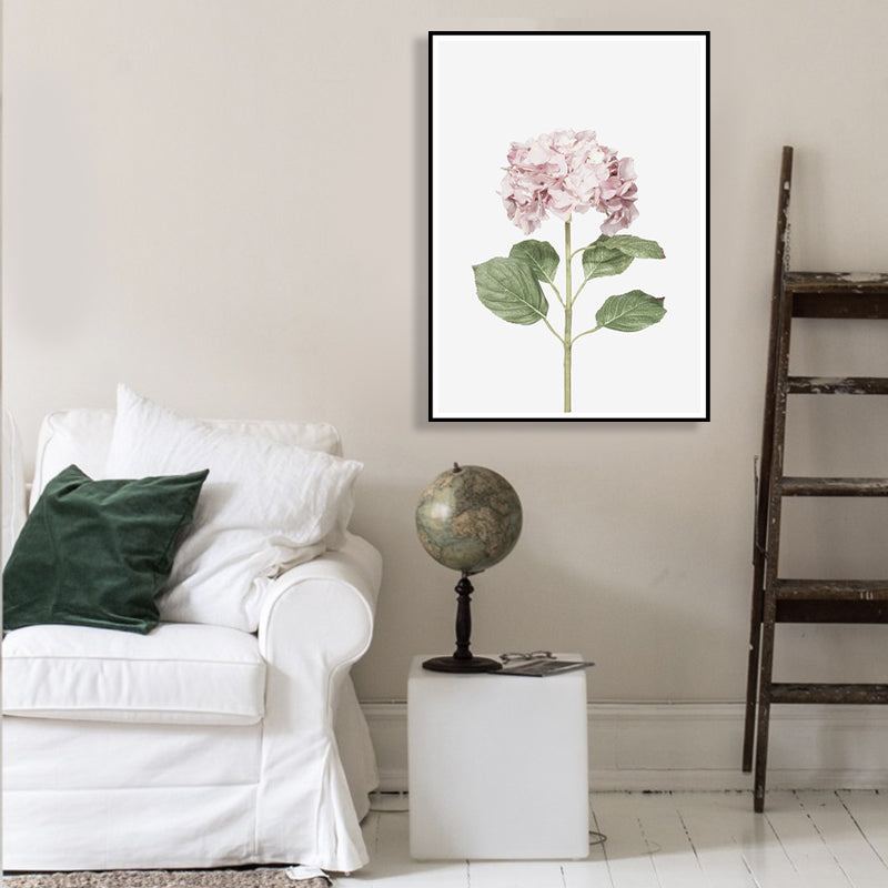 Lilacs Canvas Print House Interior Photographic Flower Wall Art in Pink, Textured