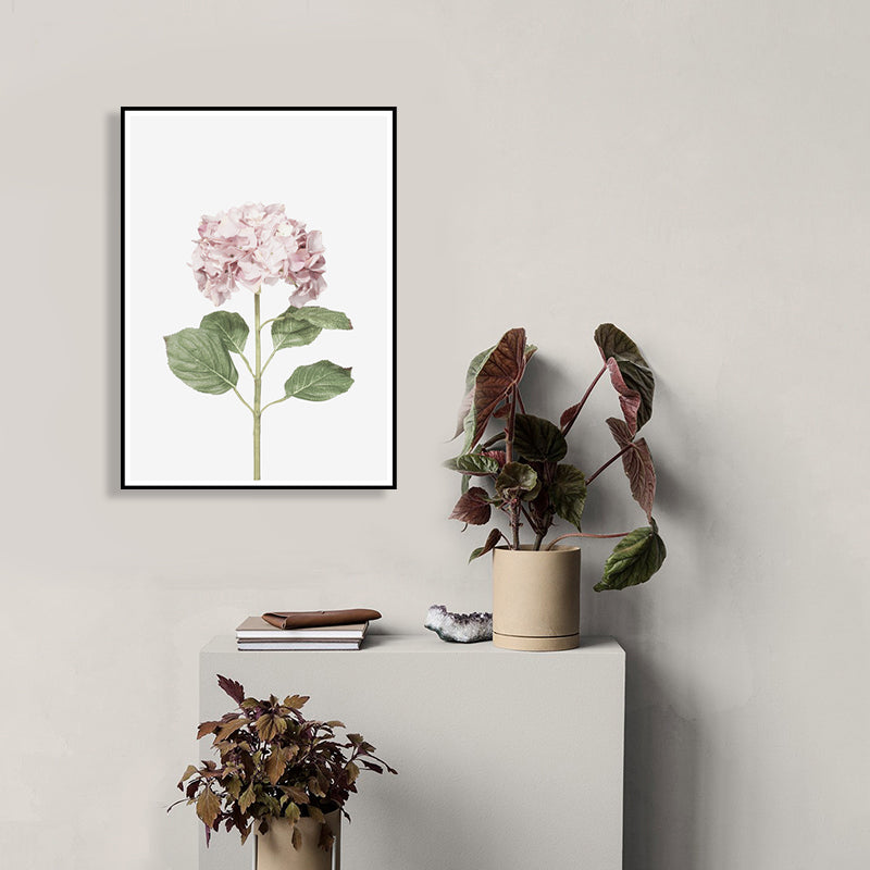 Lilacs Canvas Print House Interior Photographic Flower Wall Art in Pink, Textured