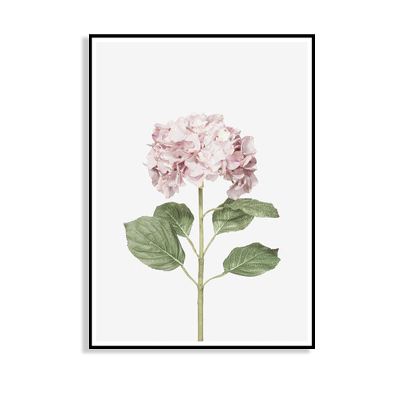 Lilacs Canvas Print House Interior Photographic Flower Wall Art in Pink, Textured