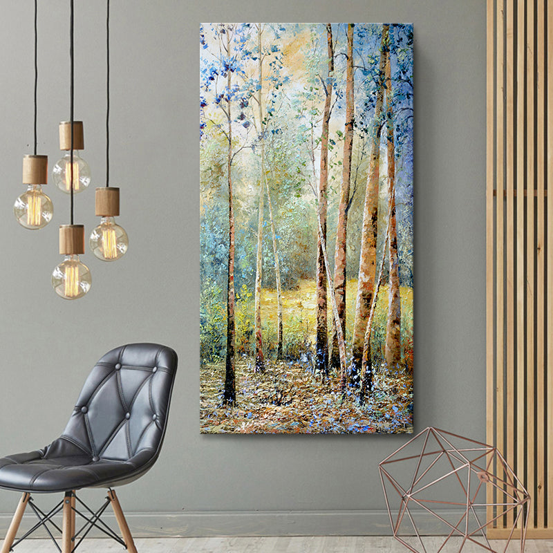 Textured Botany Wall Decor Contemporary Art Canvas Painting, Multiple Sizes Available