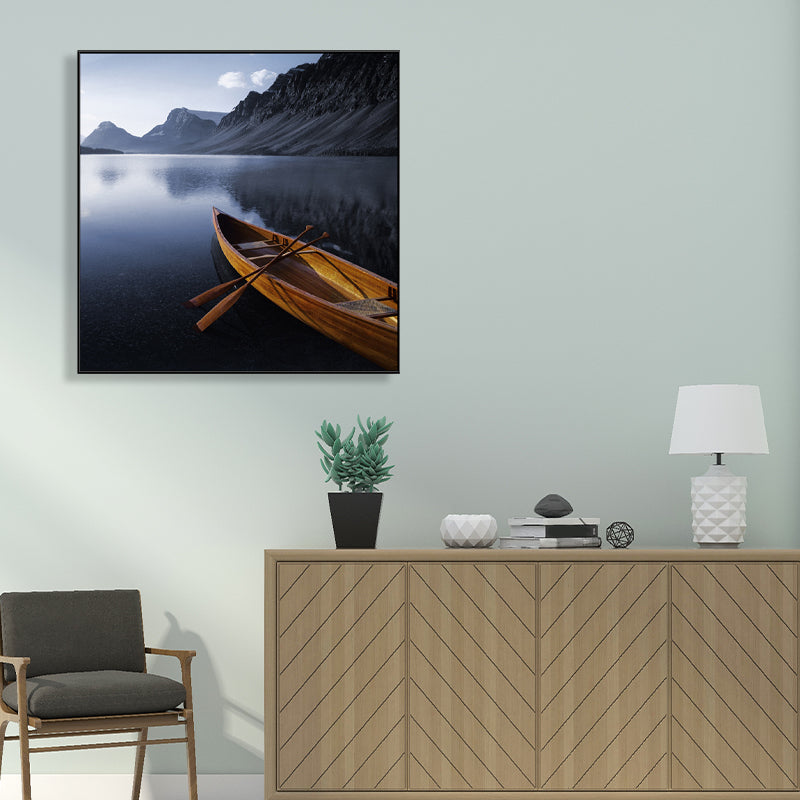 Boat and Sea View Painting for Bedroom in Pastel Color, Multiple Sizes Available