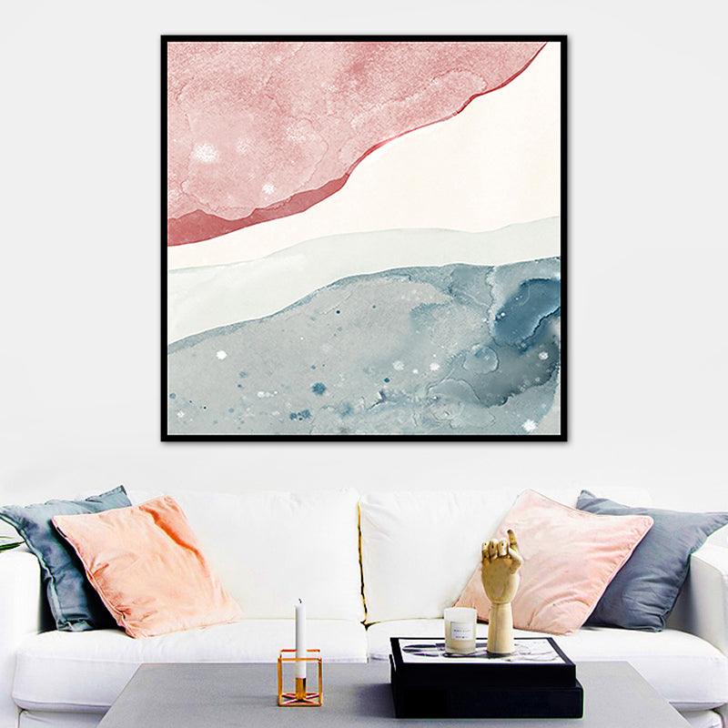 Light Color Contemporary Art Painting Abstract Canvas for Bathroom, Multiple Sizes